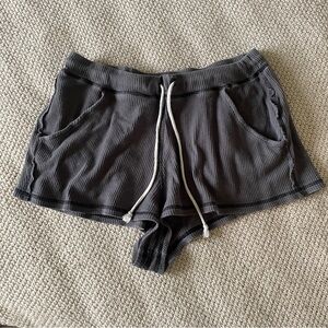 Free People Waffle Knit Lounge Shorts